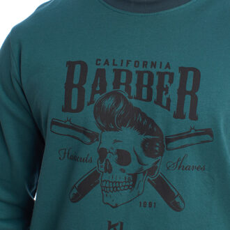 Heren winterpyjama van pluche katoen KLP6 Groen - L