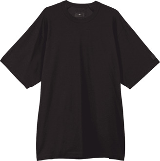 Heren Y-3 Crepe Jersey T-shirt met korte mouwen in Zwart - maat