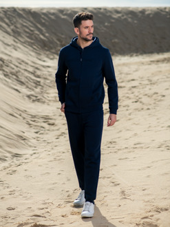 Heren Zip Vest Blauw