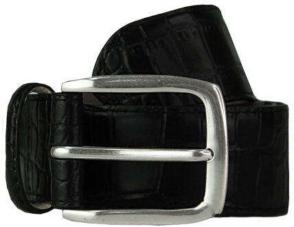 Heren Zwart Leren Riem