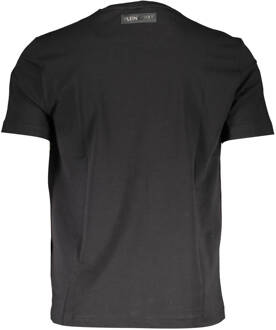 Heren Zwarte Katoenen T-shirt - M