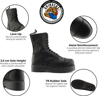 Heren Zwarte Veiligheidsschoenen met Stalen Neus - Bulldog ACS - EU 46 / UK 11