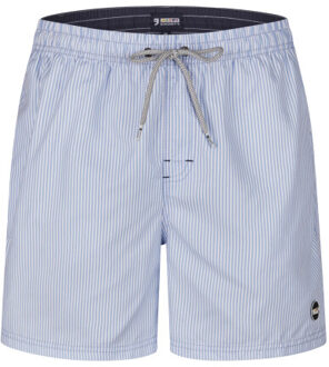 Heren zwemshort lichtblauw/wit gestreept Veelkleurig - XXL
