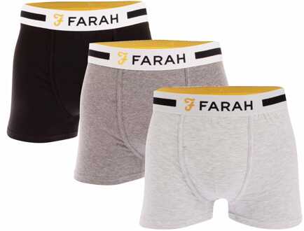 Herenboxershort Farah Yeri 3 Pack in Grijs - maat 2XL