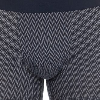 Herenboxershort van ademende stof en anatomische voorkant HMU10393 Blauw