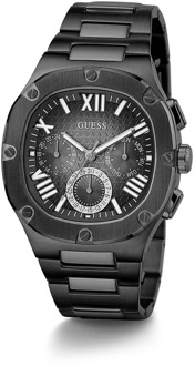 Herenhorloge 42 mm Roestvrijstalen armband Gw0572G3 Guess , Black , Heren - ONE Size