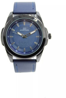 herenhorloge blauw analoog - maat One size Houtskool