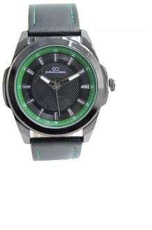 herenhorloge groen analoog - maat One size Houtskool