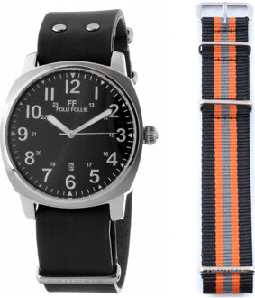 Herenhorloge Kwarts Goud - maat Zwart