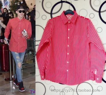 Herenkleding Koreaanse Casual Rode Golf Punt Overhemd Mannen En Vrouwen Liefhebbers Dragen Shirts Zanger Kostuums