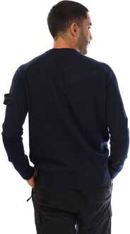 Herenkleding Stone Island Geelong Wool Loose Fit Sweat in Navy