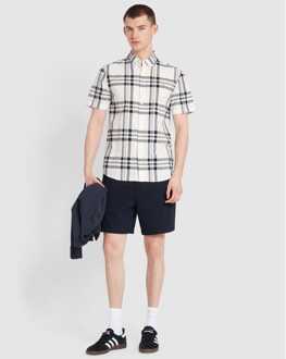 Herenoverhemd Farah Kele Bold Check in Ecru - XL