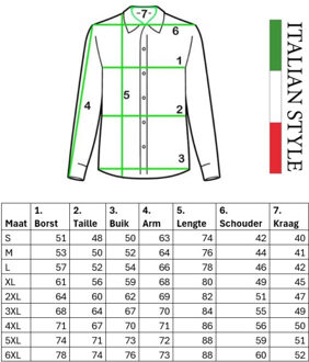 herenoverhemd - harde kraag katoen Grijs - XL