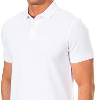 Herenpolo met korte mouwen en reverskraag HM561503 - maat XS Wit