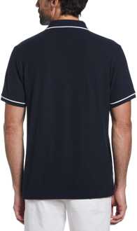 Herenpolo Original Penguin Earl Organic Cotton Pique in Navy - maat