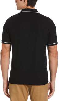 Herenpolo Original Penguin Earl Organic Cotton Pique in zwart - M