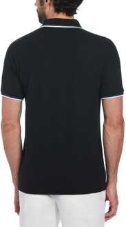 Herenpolo Original Penguin met punt in zwart