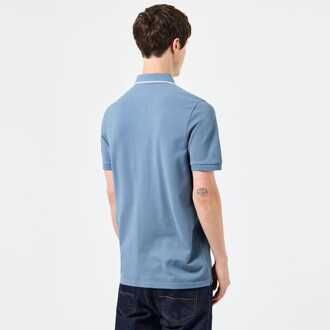 Herenpoloshirt Weekend Offender Astola Piping Detail in Blauw-Wit Blauw en wit