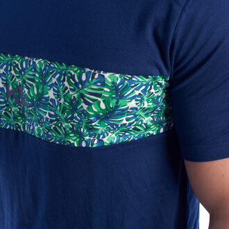 Herenpyjama 100% katoen met korte mouwen KL30000 Blauw - L