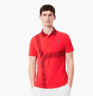 Herenshirt Lacoste Sport Novak Djokovic in Rood - maat XL