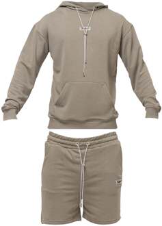 herenshort Modern trainingspak Groen - S