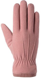 Herfst En Winter Dubbele Warme Handschoenen Plus Fluwelen Dikke Handschoenen zwart / Xl