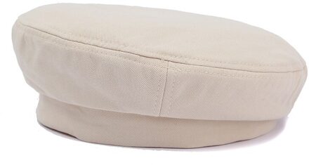Herfst En Winter Vrouwen Baretten Japanse Stijl Canvas Materiaal Eenvoud Outdoor Mode Vrouwelijke Caps Beige