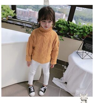 Herfst Item Meisje coltrui Twee Kleuren kameel / 7