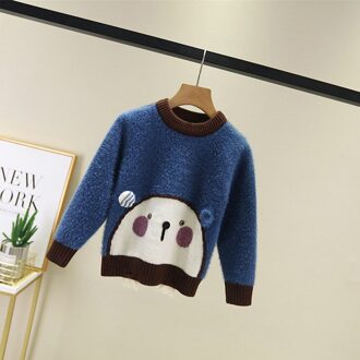 herfst kinderen baby plus fluwelen trui Blauw / 3M