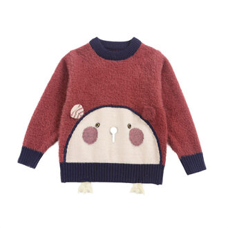 herfst kinderen baby plus fluwelen trui Rood / 6m
