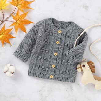 Herfst Kinderen Vest Kids Sweater Baby Jongen Meisje Vest Solid Print Gebreide Katoenen Toevallige Trui Bovenkleding Kleding H / S