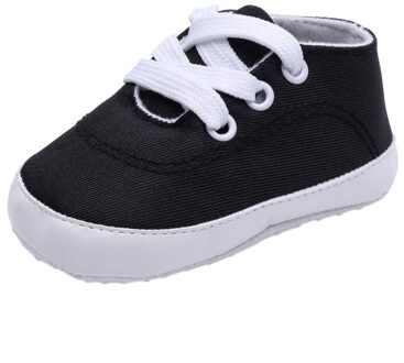 Herfst Klassieke Effen Kleur Canvas Schoenen Baby Lace-Up Zachte Zolen Casual Sneakers Baby Peuter Schoenen Baby Schoenen 1 / m
