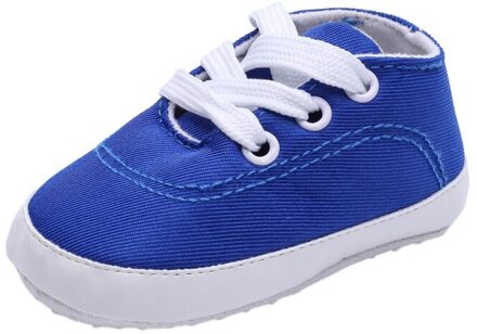 Herfst Klassieke Effen Kleur Canvas Schoenen Baby Lace-Up Zachte Zolen Casual Sneakers Baby Peuter Schoenen Baby Schoenen 2 / l