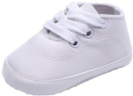 Herfst Klassieke Effen Kleur Canvas Schoenen Baby Lace-Up Zachte Zolen Casual Sneakers Baby Peuter Schoenen Baby Schoenen 3 / l