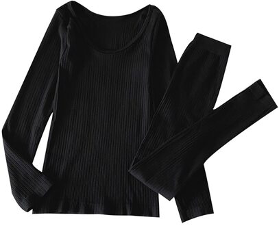 Herfst Kleding Lange Broek Vrouwen Elastische Thermisch Ondergoed Set Lichaam Binnen Twee Stuk Kleding Grijs