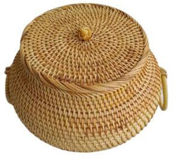 Herfst Rotan Thee Blikjes Best Selling Losse Thee Opbergdoos High-End Handgemaakte Pastorale Stijl Natuurlijke Materiaal Snack Doos