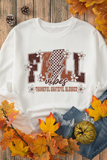 Herfst Sfeer Graphic Sweatshirt Ivoor