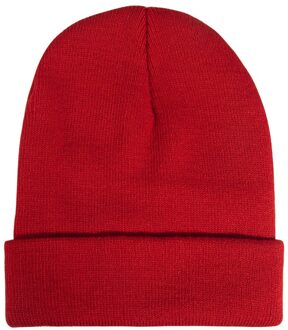 Herfst Winter Acryl Katoen Haar Cap Skullies Hoed Vrouwen Winter Warm Kabel Haak Muts Beanie Cap Stijl Schedel Trendy cap Rood