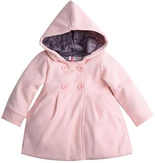 Herfst Winter Baby Kleding Leuke Baby Pea Jas Snowsuit Jacket Mooie Peuter Baby Meisje Warme Wol Blend Hooded Bovenkleding Roze / 3T