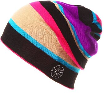 Herfst Winter Caps Gestreepte Beanie Winter Hoed Voor Vrouwen En Mannen Mutsen Outdoor Ski Skate Skullies Sport Hoeden Paars