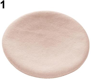 Herfst Winter Caps Vrouwen Classic Wolvilt Warme Franse Beret Beanie Hat Beanie Pure Kleur Zoete Mini Cap Lady winter Hoeden abrikoos