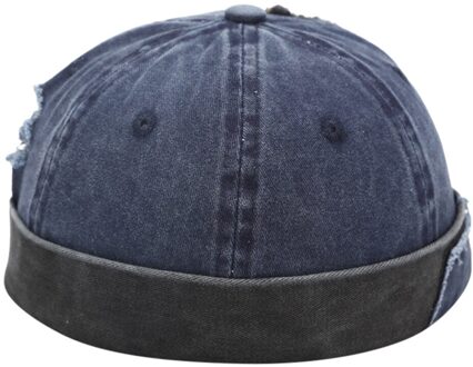 Herfst Winter Dagelijkse Vrouwen Mannen Hoed Cap Casual Docker Sailor Monteur Brimless Gewassen Gat Hoed NY