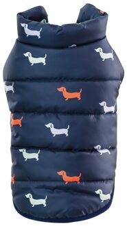 Herfst Winter Doek Cool Pet Dog Warme Doek Britse Stijl Jas Jassen met Bontkraag Kleine Middelgrote Honden Huisdier Kleding DL / S