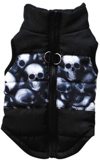 Herfst Winter Hond Puppy Kleding Vest Jas Shirt Harnas Zachte Gewatteerde Kleine Warme Kleding Honden zwart / S