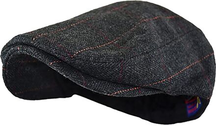 Herfst Winter Mannen Cap Hoeden Baretten Britse Westerse Stijl Wol Geavanceerde Platte Ivy Cap Klassieke Vintage Gestreepte Baret Cap