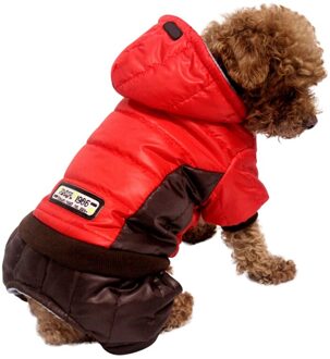 Herfst Winter Mode Hoodie Voor Honden Verdikking Huisdier Kostuum 4 Legged Warme Jas Katoen Gevoerde Outfit hond outdoor wandelen hoodie