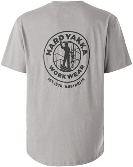 Heritage Icon Katoenen Grijze T-Shirt voor Heren Grijs - M