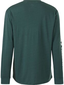 Heritage Icon Katoenen Groene T-Shirt voor Mannen