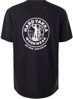 Heritage Icon Katoenen Zwart T-Shirt voor Mannen - S