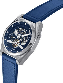 Heritor Automatische Amadeus Semi-Skelet Horloge met Leren Band Blauw